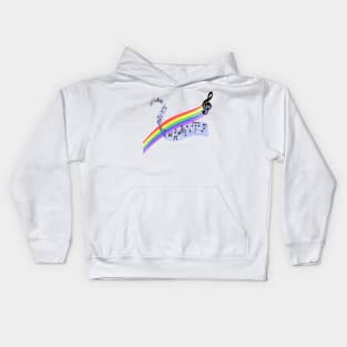 Music and rainbows Kids Hoodie